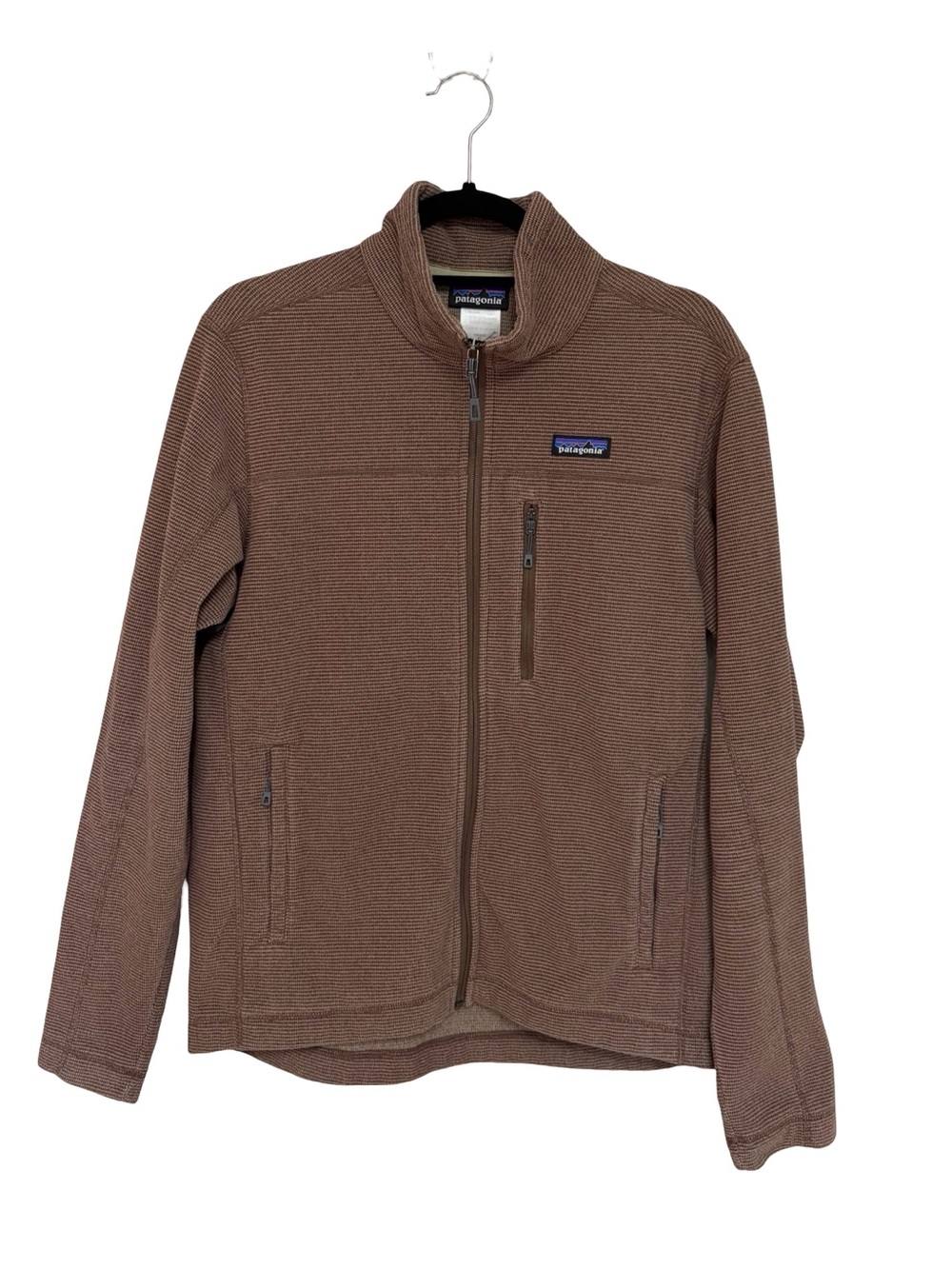 Patagonia Men’s Oakes Lightweight Fleece Full Zip Jacket in Ash Tan - Size M